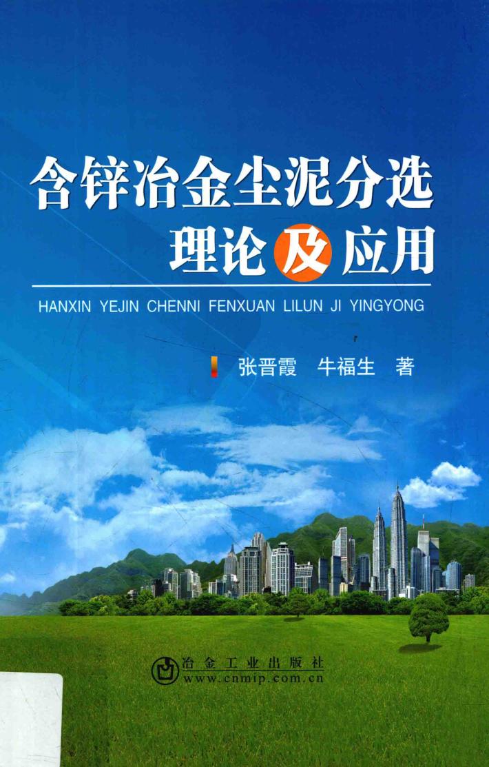 含锌冶金尘泥分选理论及应用 封面