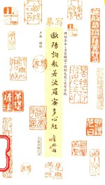 摹写欧阳询般若波罗蜜多心经 封面