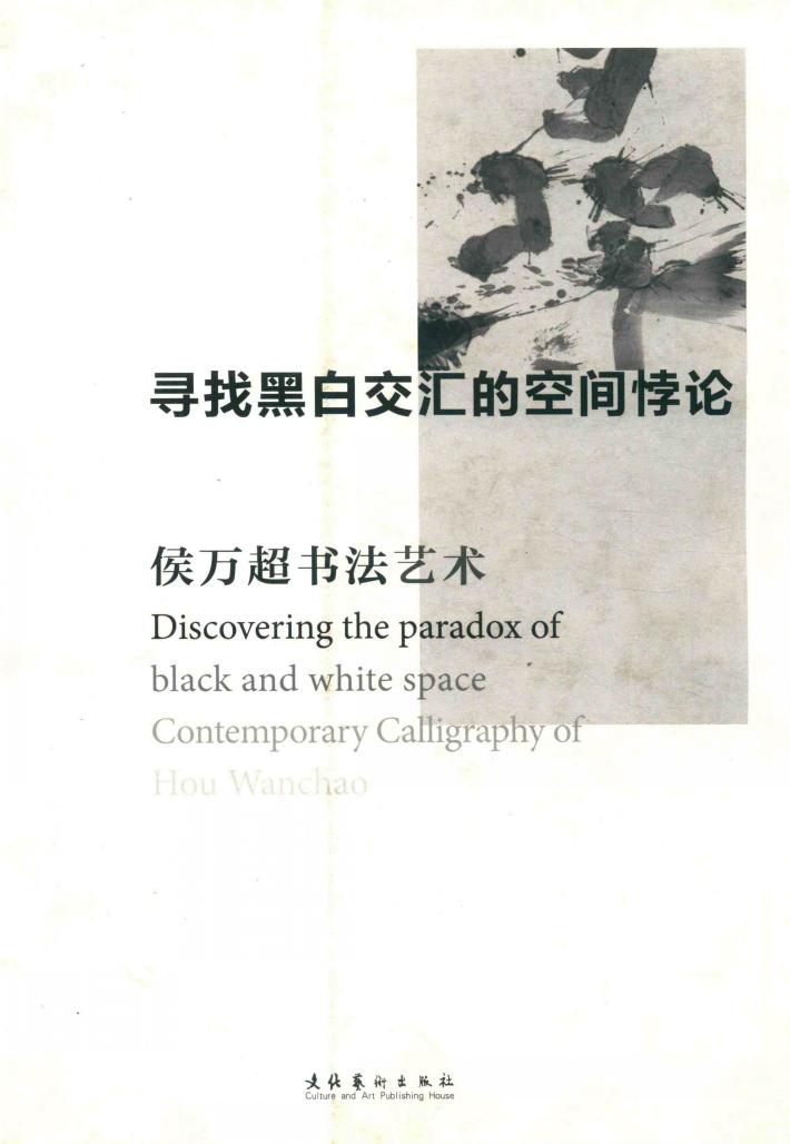 寻找黑白交汇的空间悖论  侯万超书法艺术 电子书封面