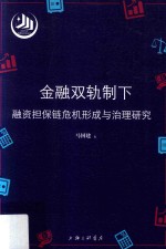 金融双轨制下融资链危机形成与治理研究 封面