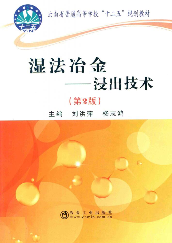 湿法冶金  浸出技术  第2版 封面