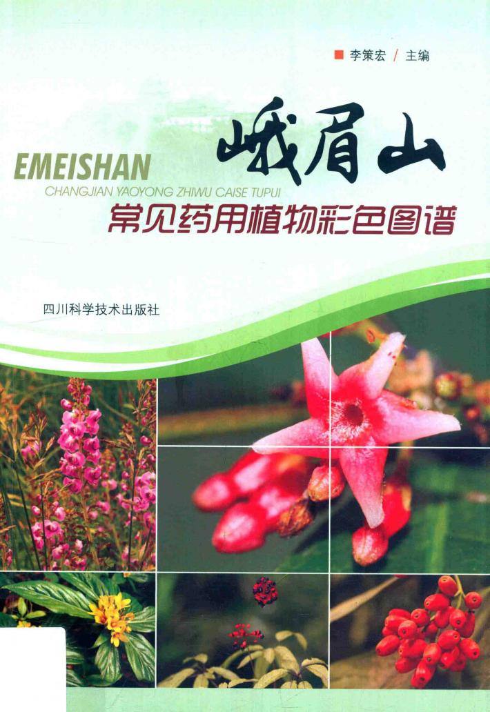 峨眉山常见药用植物彩色图谱 封面