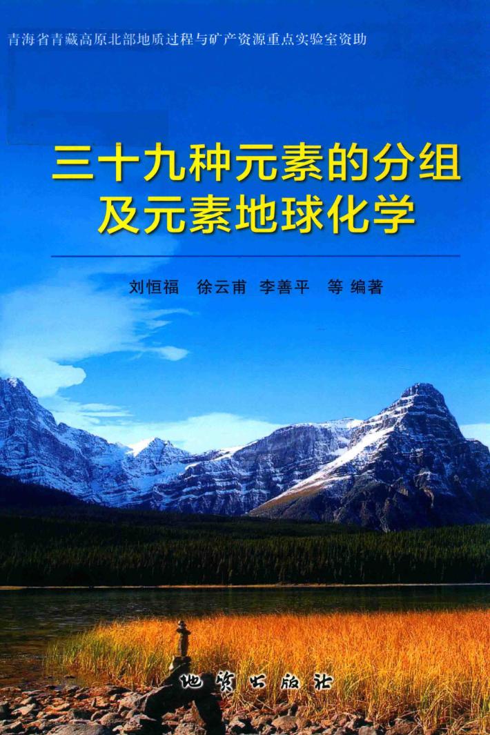 三十九种元素的分组及元素地球化学 封面
