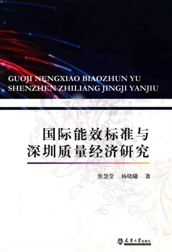 国际能效标准与深圳质量经济研究 封面