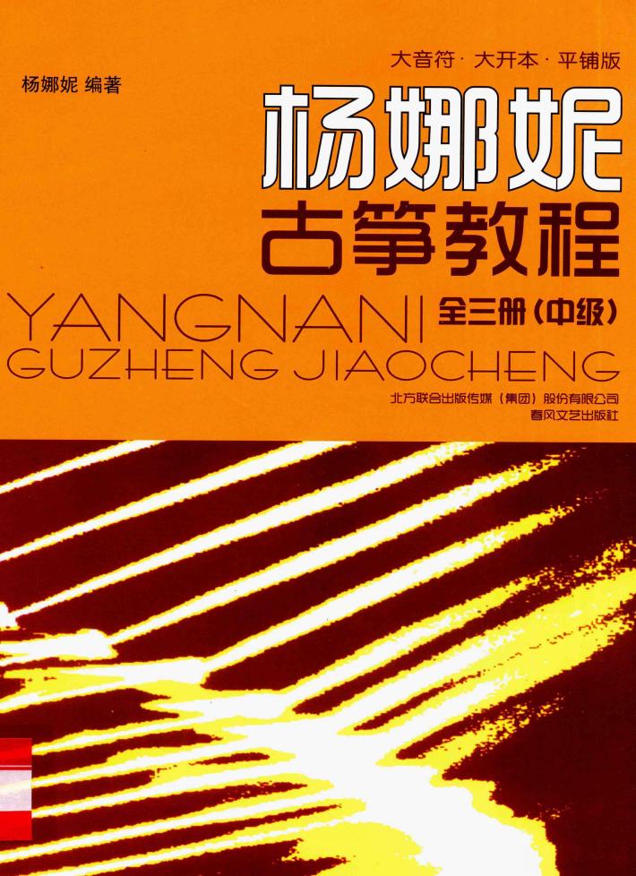 大音符·大开本·平铺版杨娜妮古筝教材  中级 封面