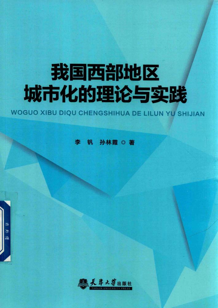 我国西部地区城市化的理论与实践 封面