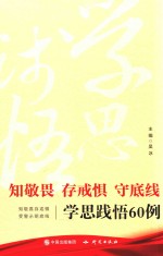 知敬畏  存戒惧  守底线  学思践悟60例 封面