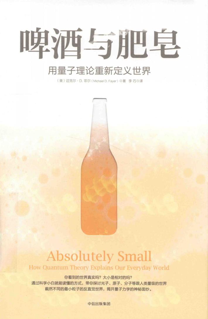 啤酒与肥皂  用量子理论重新定义世界 封面
