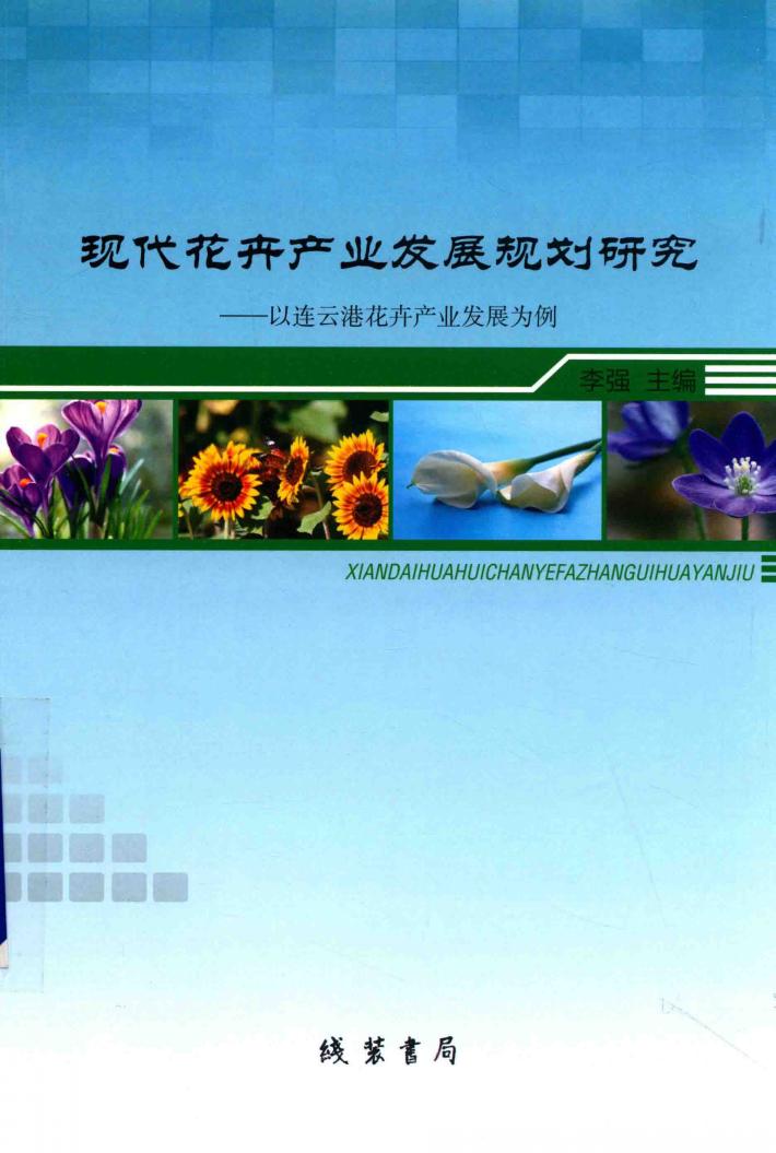 现代花卉产业发展规划研究  以连云港花卉产业发展为例 封面