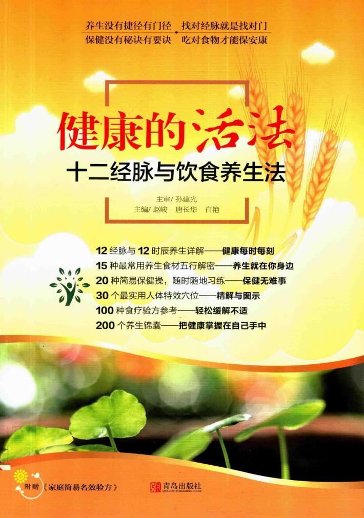 健康的活法  十二经脉与饮食养生法 封面