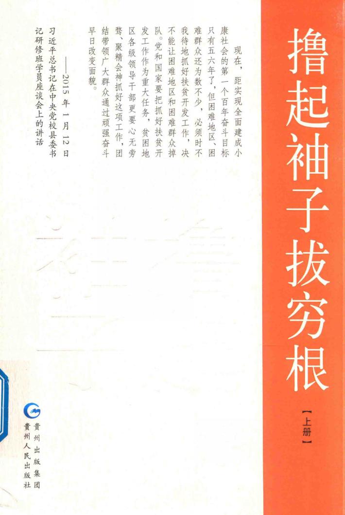 撸起袖子拔穷根  上 封面