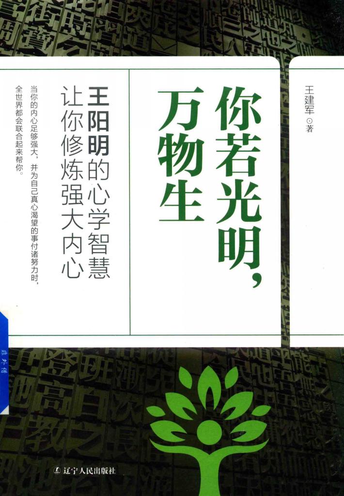 你若光明  万物生  王阳明的心学智慧让你修炼强大的内心 封面