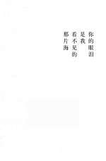你的眼泪是我看不见的那片海 封面