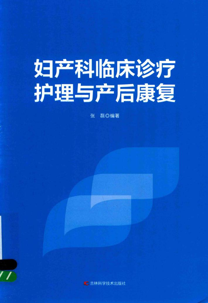 妇产科临床诊疗护理与产后康复 封面