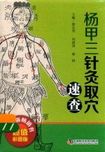 杨甲三针灸取穴速查 封面