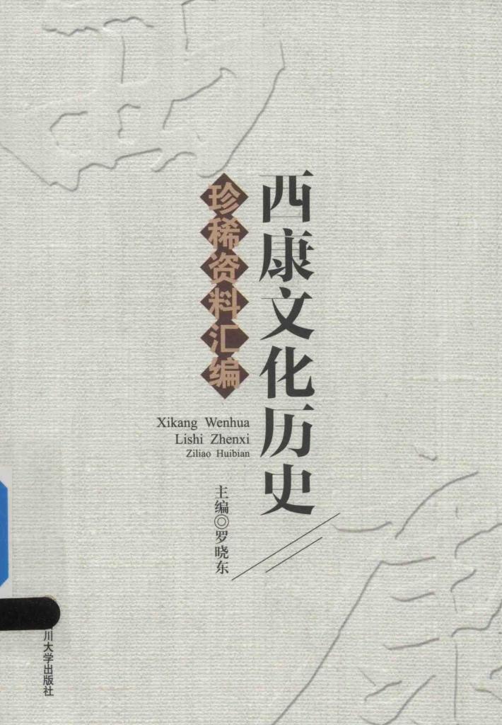 西康文化历史珍稀资料汇编 封面