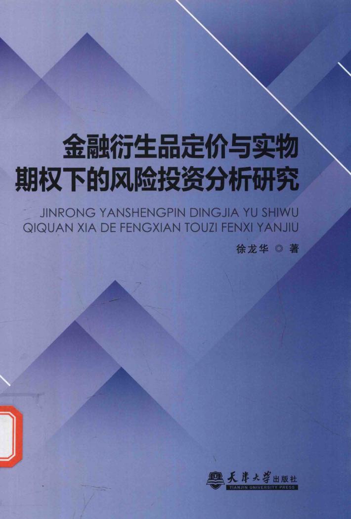 金融衍生品定价与实物期权下的风险投资分析研究 封面