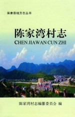 陈家湾村志 封面