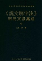 说文解字注  研究文献集成  中 封面