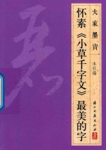 大家墨宝  怀素  小草千字文  草书 封面