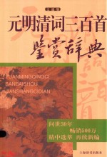 元明清词三百首鉴赏辞典  文通版 封面