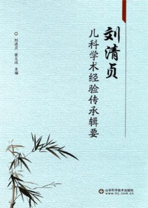 刘清贞儿科学术经验传承辑要 封面