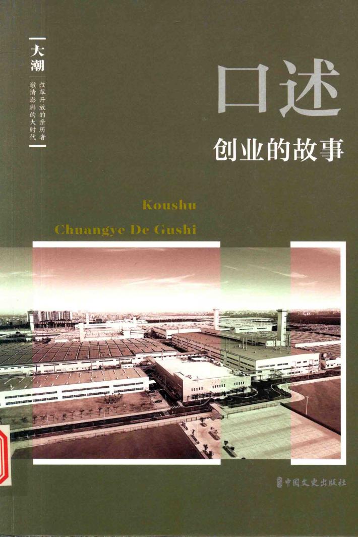 《大潮》丛书  口述  创业的故事 封面