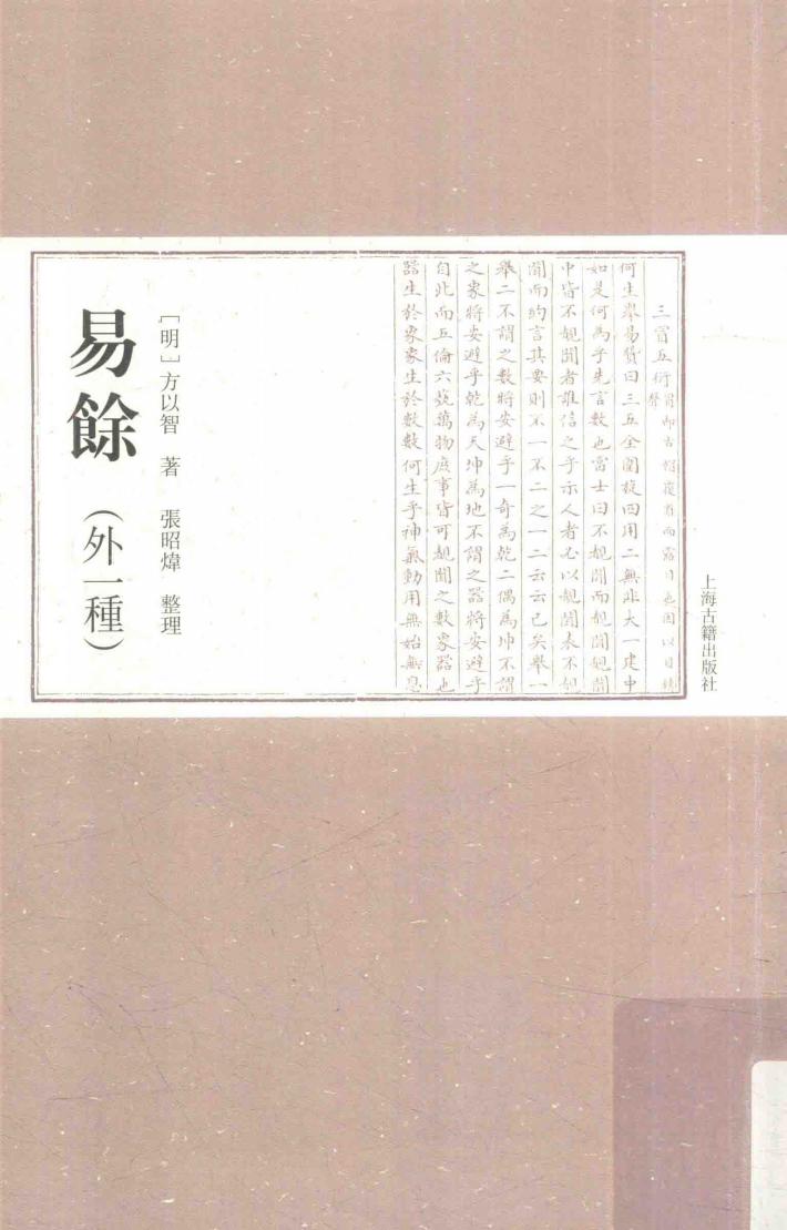 易余  外一种 封面