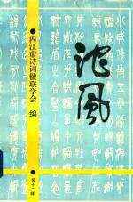 沱风  第12辑  诗词联刊 封面
