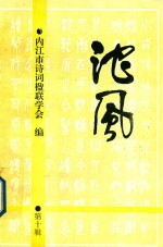 沱风  第10辑  诗词联刊 封面