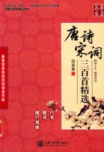 唐诗宋词三百首精选  行书  楷书  楷行双体 封面