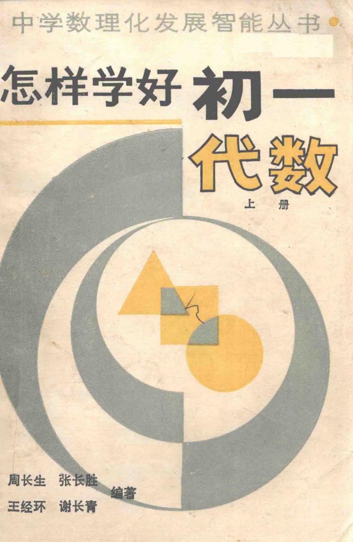 怎样学好初一代数  上 封面
