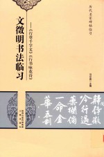 历代名家碑帖临习·文征明书法临习  《行草千字文》 封面
