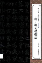 中国经典碑帖临习教程  唐柳公权楷法 封面