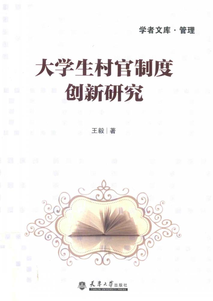 大学生村官制度创新研究 封面