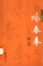 咏春拳研究 封面