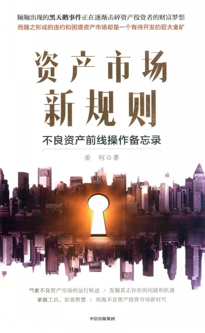 资产市场新规则  不良资产前线操作备忘录 封面