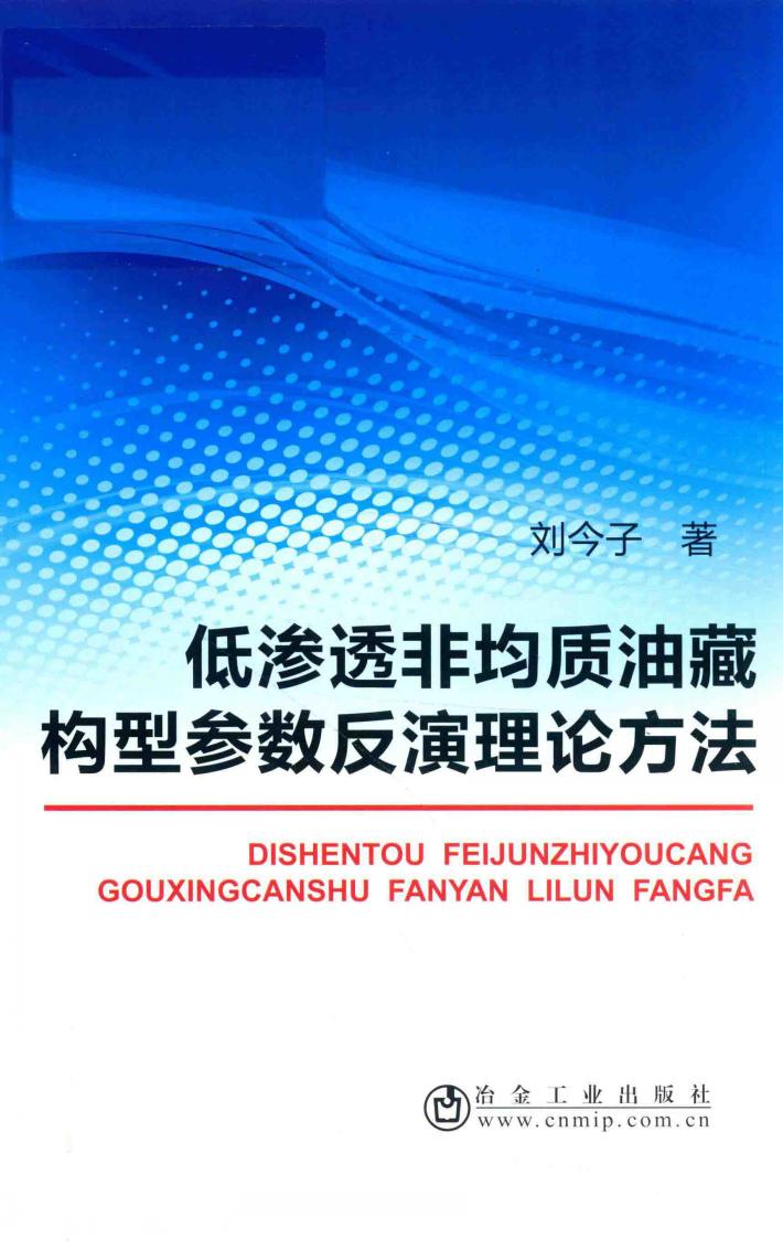 低渗透非均质油藏构型参数反演理论方法 封面