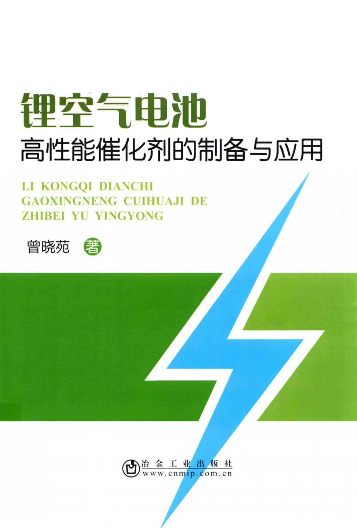 锂空气电池高性能催化剂的制备与应用 封面