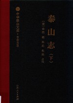 泰山志  下 封面