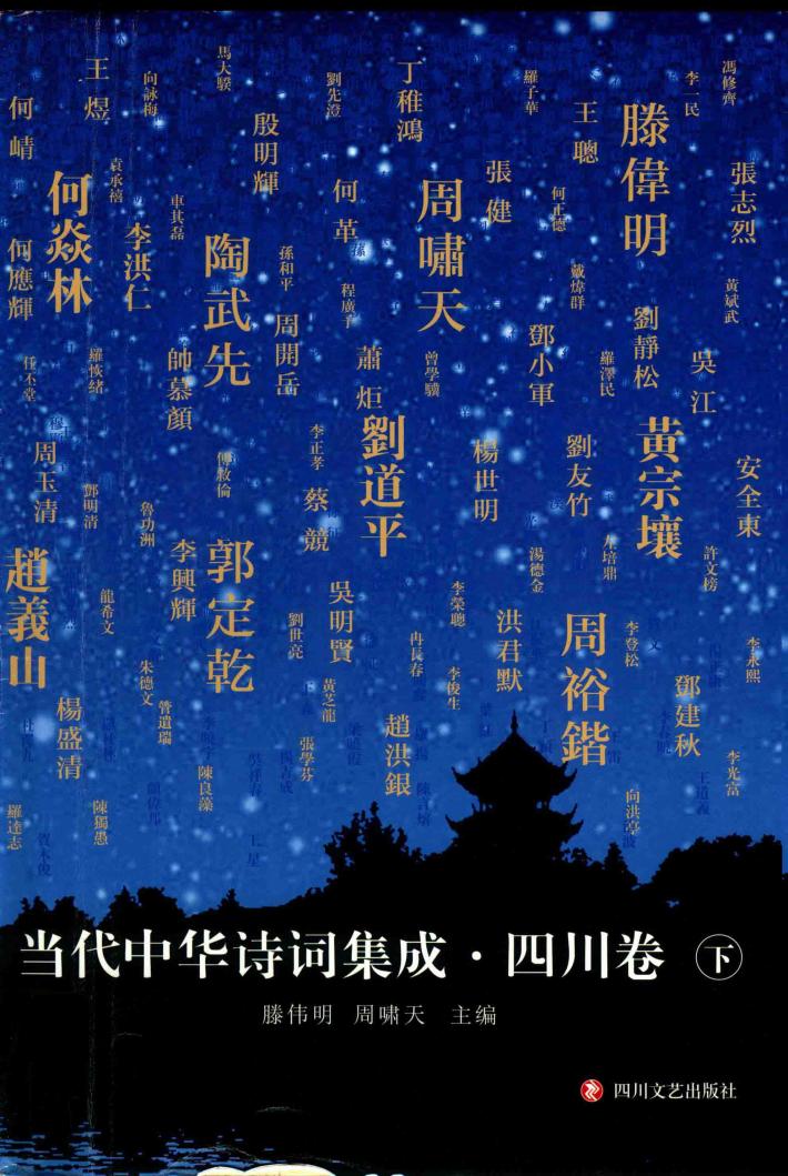当代中华诗词集成  四川卷  下 封面