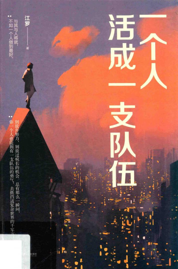 一个人活成一支队伍 封面