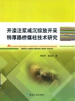 开滦注浆减沉综放开采特厚路桥煤柱技术研究 封面
