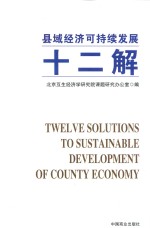 县域经济可持续发展十二解 封面