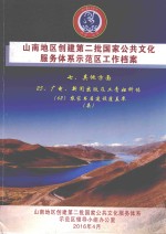 山南地区创建第二批国家公共文化服务体系示范区工作档案  七、其他方面  25、广电、新闻出版及工青妇科体  （62）农家书屋建设覆盖率（县） 封面