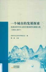 一个城市的发展探索 封面