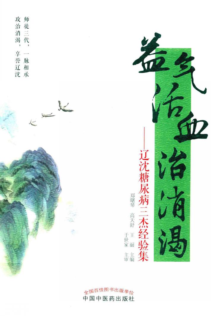 益气活血治消渴  辽沈糖尿病三杰经验集 封面