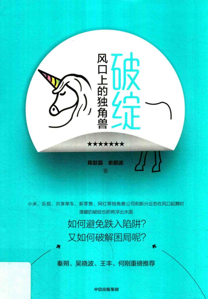 破绽风口上的独角兽 封面