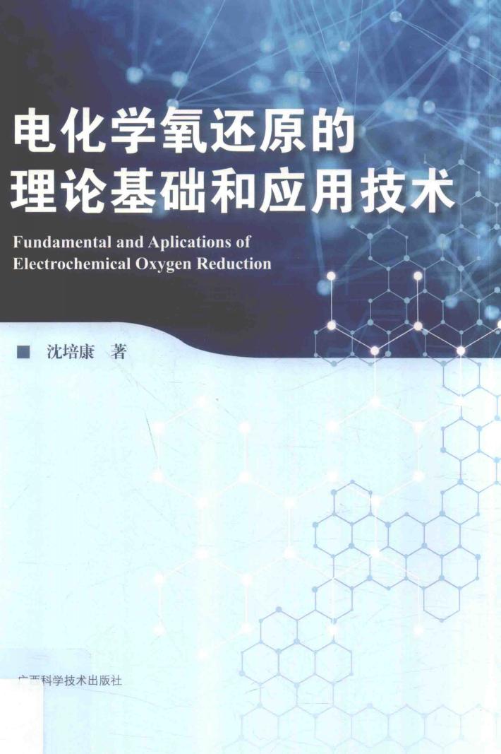 电化学氧还原的理论基础和应用技术 封面