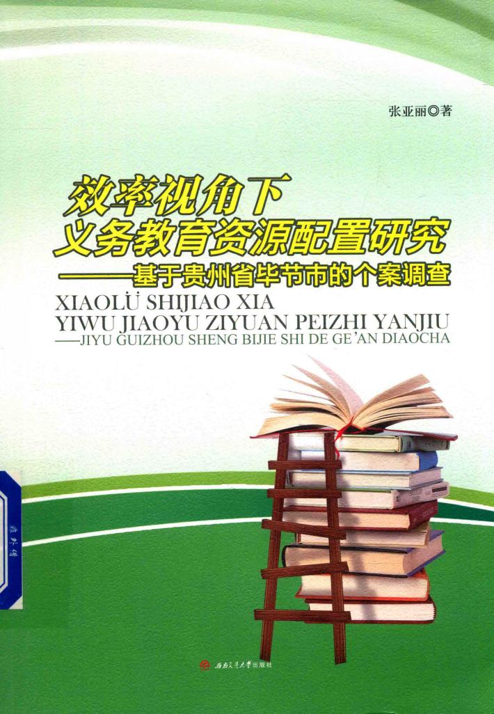 效率视角下义务教育资源配置研究  基于贵州省毕节市的个案调查 封面